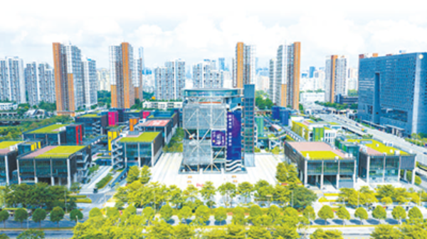 深圳国际人才创新街区地标“前海5号楼”(资料图片)。.png